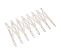 Focket Expanding Sewing Gauge Adjustable Length 6.3in Aluminum Sewing Gauge with Equal Space Divider for Folding Pleating and Button Locating