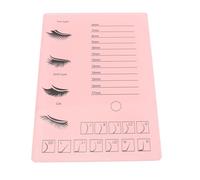 Focket Eyelash Extension Tray, 2 In 1 Dual Purpose Lash Organizer, Acrylic Lash Storage Organizer with Precise 6 To 17mm Length Markings and 12 Curvature Display for Artists Salon (Pink)