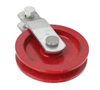 Focket Farming Waterline Pulley, Large Metal Pulley with Cast Iron Design for Chicken Coop Ventilation and Waterline Use