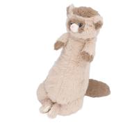 Focket Ferret Plush, Lifelike Snow Ferret Shape Ultra Soft Fur Stuffed Animal, Plush Toy with Hand Stitched Unique Design for Sofa Bed Home Decoration Birthday Gifts (Brown)
