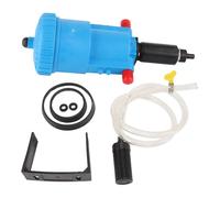 Focket Fertilizer Injector, Adjustable 0.5-2.5% Water Powered Dosing Pump, Proportional Liquid Dispenser with Suction Pipe and Filter for Drip Irrigation Farming Horticulture