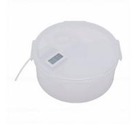 Focket Filament Storage Box, Clear Airtight Humidity Monitor 3D Printer Filament Container, Stackable Dryer Box with Side Mounted Hygrometer for Universal 1kg 1.75mm Spool PLA
