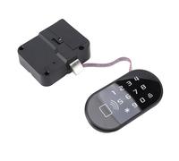 Focket Fingerprint Lock, 100 Passwords Card and Password Unlocking Smart Biometric Cabinet Lock, Keyless Drawer with USB Emergency Power for Home Office Wooden Cabinets and Drawers