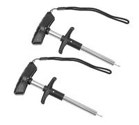 Focket Fish Hook Remover, Quick Decoupling Single Handed Operation Hook Remover, Fishing with Round Design Mounting Hole for Lanyard for Saltwater Freshwater Fishing (S)