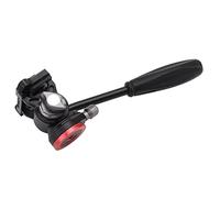 Focket Fluid Head, Hydraulic Damping 360 Degree Rotation Tripod for DSLR Camera, Video Tripod with Adjustable Handle and L Shaped Positioning Stopper for SLR DSLR Camcorders