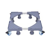 Focket Fridge Stand Mobile Base, Adjustable Universal Washing Machine Stand with 8 Strong Feets and 4 Locking Wheels, Heavy Duty Furniture Dolly for Washer, Dryer and Refrigerator