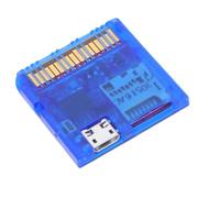 Focket Game Card Reader, 16 Mbit 2MB Flash Memory with RP 2040 MCU Fast Loading 6 MB/s, DS Game Cartridge Adapter with Dual Power Supply Low Power 57mW for DS DSi DSiLL XL 2DS 3DS New (Transparent