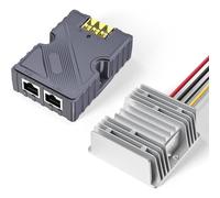 Focket GigE PoE Injector, 150W Power Over Ethernet Adapter 48V DC Step Up Converter 12V to 56V with ESD Protection for Dish V2 Satellite Network Router Laptop
