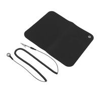 Focket Grounding Mouse Pad, Reduce Static Electricity with PU Material for Desk Use Easy to Clean and Lightweight 25x30cm Earthing Mat Grounding Pad