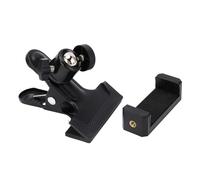 Focket Guitar Phone Holder, 360° Rotation Metal Head Clamp/Holder Mount for Smartphones 6.5cm to 10cm Width, Multifunctional Cell Phone Stand with Extension Block for Live Streaming Recording