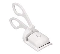 Focket Heated Eyelash Curler, 10 Second Fast Heating Electric Eyelash Curler, USB Rechargeable Mini Portable Curling Tool with Temperature Control for Long Lasting Curl Effect (White)