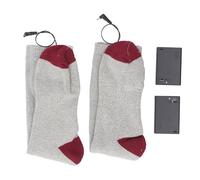 Focket Heated Socks, Electric Socks for Men Women with Battery Operated Heating Portable Design for Winter Travel Camping Skiing Hiking (Grey)