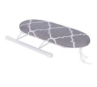 Focket Ironing Board, Foldable with Removable Cotton Cover for Sleeve Cuffs Collars, Portable Countertop Ironing Board for Sewing Craft Room Dorm, 10in Small Tabletop with (Classic grid)
