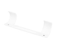 Focket Ironing Board Holder, Wall Mount Ironing Board Hanger with Non Slip Rubber Pad for Laundry Room Storage Rack Hanging Shelf (White)