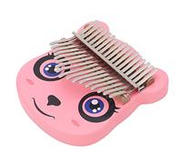Focket Kalimba, 17 Keys Solid Maple Wood Thumb Piano Finger Piano with Tune Hammer Study Instruction and Storage Bag for Kids Adults Beginners