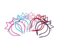 Focket Light Up Headband, 40 Pcs Glow in The Dark New Year Led Flower Crowns Headbands Led Crown Headbands with 3 Flashing Modes, for Wedding Mardi Gras Cosplay Halloween Birthday (Light Up Crown