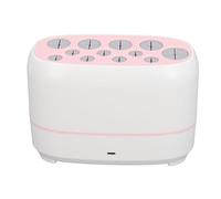 Focket Makeup Brush Cleaner Electric, 12 Holes Automatic Quickly Drying Multifunctional Makeup Brush Dryer Machine, Cosmetic Drying Rack with USB Cable for All Size Beauty