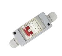 Focket MCB Circuit MCB 2P DC 500V 32A Separate the Switch with an IP65 Distribution Box, Reliable Sunscreen, Home Use, Polycarbonate Material (Without Cable)