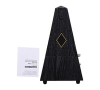 Focket Mechanical Metronome, 40-208 BPM Range Solid Brass Movement Metronome for Piano, for Guitar with Hinged Cover Sliding Tempo Control for Guitar Piano Drum Violin Guzheng (Ebony Grain)
