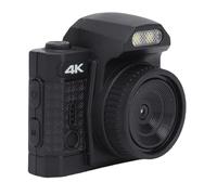 Focket Mini Keychain Camera, HD 64MP 4K Thumb Sized Digital Camera with LED Fill Light, 19 Filter Effects and 1.54" Display, Portable 78° Wide Angle Tiny Camera for Travel Recording (Black)