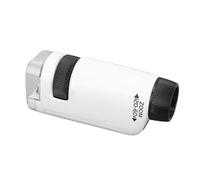 Focket Mini Pocket Microscope, 60X-120X Optical Lens with LED Light for Kids Adults Science Education