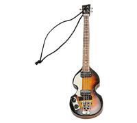 Focket Miniature Electric Guitar, Detailed Craftsmanship Design Miniature Guitar, Wooden with Protective Coating for Home Desk Office Decor Music Lovers Gift (13)