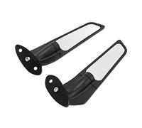 Focket Motorcycle Mirrors, Adjustable Rotation Wide Viewing Angle Side Mirrors, Rotating Wind Wing with Aluminum Alloy Construction for ZX6R 650 400 250 300 R1 R6