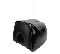 Focket Motorcycle Top Box, 38L Large Capacity Retro Style with Key Lock for Scooter Electric Bike (Ti Gold)