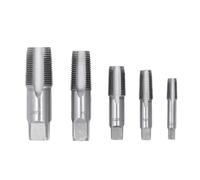 Focket NPT Tap Set, 5 Sizes 3/4 1/2 3/8 1/4 /8 Inch Carbon Steel Pipe Tap Set, Precise Ground Teeth Secure Connections NPT and Die with Storage Box/Cover for Plumbing Automotive