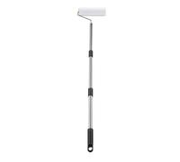 Focket Paint Roller Kit, Adjustable 63-240cm Stainless Steel Pole Long Paint Roller, Ceiling with 6 Extended Poles 3 Covers Gloves for Walls and Ceiling