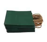 Focket Paper Bags, 8.3x4.3x10.6in Large Capacity Brown Kraft Gift Bags Bulk, Shopping with Sturdy Handles for Party Shopping and Gift Wrapping 50 Pack (M Size: Approx. 21 X 11 X 27cm / 8.3 4.3)