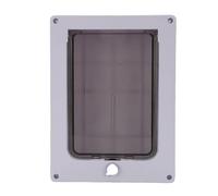 Focket Pet Door, Double Layer Thickened Frame Magnetic Closure Cat Door, Weatherproof Pet with Removable Flap Wind Rain Seal for Small Dogs Cats Up to 20lbs (White)