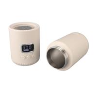 Focket Portable Electric Kettle, 18000mAh Rechargeable 400ML 55°C Travel Kettle, Heated Travel Mug with USB Charging for Breastmilk Thawing and Hot Water on the Go