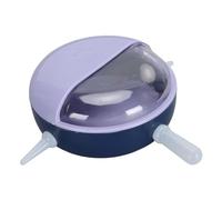 Focket Puppy Feeder with 5 Nipples, for Kittens Rabbits Multiple Pets, Safe Reusable PP Silicone Milk Bowl Feeder with Lid for Newborn Pets Nursing (Purple)