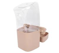 Focket Rabbit Water Dispenser, 1200ml Hanging Automatic Guinea Pig Water Bottle, Pet Bowl with Easy Clean Design for Small Animals Cage (Brown)