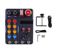 Focket Racing Buttons Box, Simulator Race Central Control Box with 19 Buttons 9 Types 30 Programmable Options, RGB Backlight USB Port Simulation Driving Controller Support for WINDOWS PC