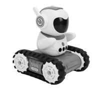 Focket RC Robot Toy, Remote Control Robot with Remote Controller LED Lights Color Changing and Tank Track Wheels, Programming Music Demo Intercom, Kids Age 3+ Years