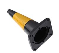 Focket RC Traffic Cone, Simulated Road Marker for RC Car Racing Sports with ABS Plastic Reflective Design for HSP Redcat HPI AXIAL 75 X 42mm (Black)