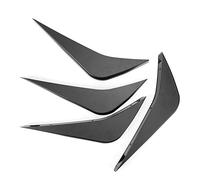 Focket Rear Bumper Diffuser Fins, Airflow Redirection and Turbulence Reduction Car Spoiler Canards, ABS Construction Car Air Diffuser with 4 Pcs Kit for C7 2014 2019