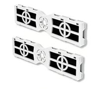 Focket Refrigerator Air Filter, High Adsorption Activated Carbon Fridge Air Filter AF2 Replacement with Dual Layer Visible Status Clip On for PureAir AF-2 (2PCS)