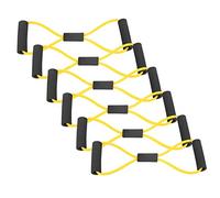 Focket Resistance Bands, Lightweight Portable Figure 8 Exercise Bands, Chest Expander with Soft Foam Handles for Gym Home Outdoor Pilates Upper Body Training (Yellow)