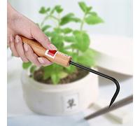Focket Robust Bonsai Root Hooks to Loosen and Develop Roots, Comfortable Garden Tools for Wooden Handles to Maximize Strength and Comfort, Made of Iron Has Premium That are Essential for Gardening.