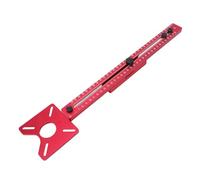 Focket Router Guide, Aluminum Alloy Construction Precise Dual Scale Markings Router Cutting Jig, Cabinet Hardware Jig with Versatile Woodworking Applications for MDF Solid Wood and Fine