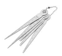 Focket Rustive Stainless Steel Size Size Grades Set with 5 Different Measurement Devices to Measure Slot