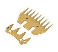 Focket Sheep Shears Replacement Blades, High Carbon Steel 9 Tooth Clipper Blades with Wider Spacing for Grooming Sheep Alpacas Llamas Goats