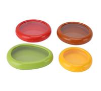 Focket Silicone Fruit Storage Box, 4pcs Silicone Fruit Storage Containers, Fresh Preservation Box for Fridge, Fresh Stretch Pod to Keep Fresh Vegetable, Fruit and Meat