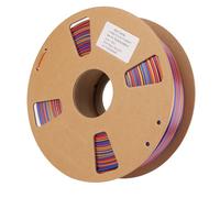 Focket Silk PLA Filament, Tri Colors 1.75mm Silk 3 in 1 Color Rainbow 1KG 3D Printer Supplies, +/-0.02mm Accuracy Red Gold Blue 3D Printing Filament for Most FDM 3D Printers
