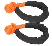 Focket Soft Shackle, 21 Tons Breaking Strength Light Weight Synthetic Recovery Rope Shackles, Towing Shackles with Oxford Cloth Sleeve Flexible Rope for Truck SUV Offroad Vehicles