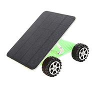 Focket Solar Car Kit, Hands-On Skills Development Easy Assembly Solar Powered Car, Educational DIY STEM Science Activity Kit with Panel for Children Boys Girls School Home