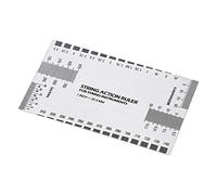 Focket String Action Ruler, Stainless Steel Guitar Setup Gauge with Precise Measurement for Electric Bass and String Instruments